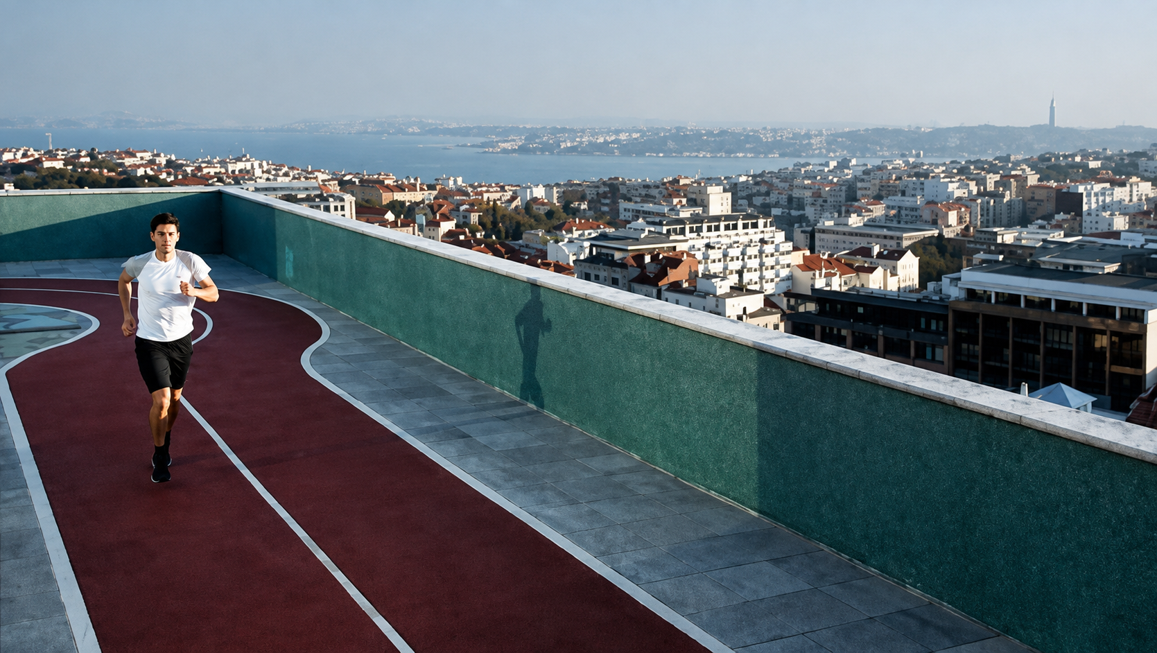 Jogging and sprint track